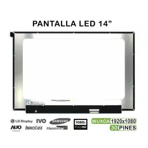 Pantalla Led De 14" Para Portátil Nv140wum-n44 Nv140wum-n44 V8.2 1920x1200 30 Pines