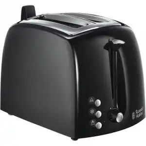 Russell Hobbs Textures Plus Tostadora 2 Ranuras 850W Negra