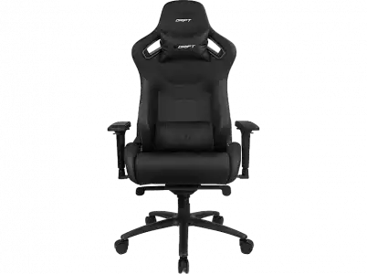 Silla gaming - Drift DR600, Reposabrazos 4D, Hasta 150 kg, Cojín cervical y lumbar, Reclinable, Negro