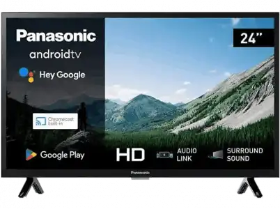 TV LED 24" - Panasonic TX-24MSW504, HD, HD Colour Engine, Android TV, Asistente de Google, Negro