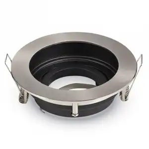 V-Tac Aro Empotrable para Bombillas GU10 100x45mm Niquel