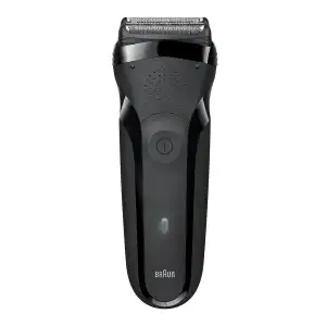 Braun - Series 3 300 Afeitadora Eléctrica, Maquinilla Para Barba Hombre Con 3 Láminas Flexibles, Recargable E Inalámbrica, Lavable Y De Color Negro