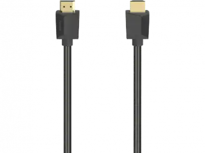 Cable HDMI - Hama 205007, Ethernet 2.0, 5 m, Para transmisión 4K, 100 MB/s, Recubrimiento de oro, Negro