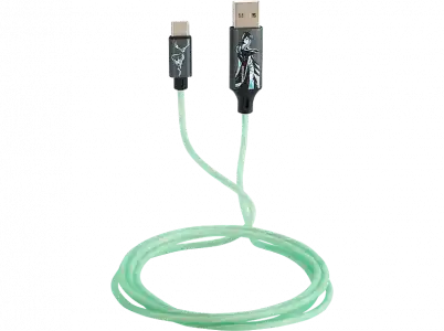 Cable - Nacon BigBen Harry Potter USB A/USB C, Luminoso, 1.2 metros, Verde