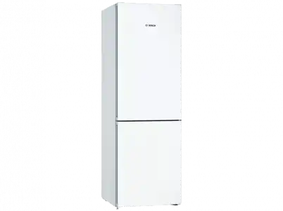 Frigorífico combi - Bosch KGN366WCF, No Frost, 186 cm, 326 l, Cajón VitaFresh, Iluminación LED, Blanco