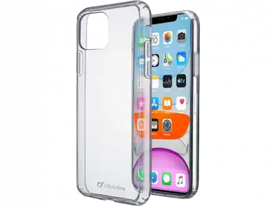 Funda - CellularLine CLEARDUOIPHXR2T, Para Apple iPhone 11, Rígida, Transparente