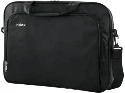 Maletín para portátil - Nilox Essential 2, Para 15.6", Poliéster, Negro