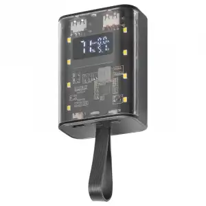 Mars Gaming MPK-10K PowerBank Compacta con Pantalla de Carga Múltiple 10000mah 22.5W Negro