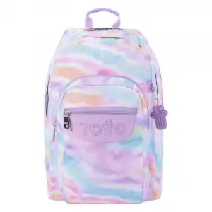 Mochila Escolar Totto Estampa2 Pastel Lápiz Multicolor