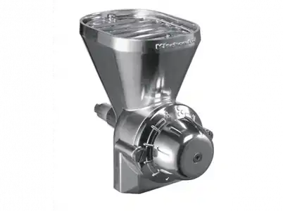 Molinillo - Kitchen Aid 5KGM, Para cereales, Compatible con robot de cocina Aid, Metal, Inox