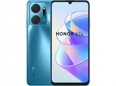 Móvil - Honor X7a, Ocean Blue, 128 GB, 4 GB RAM, 6.74 " HD+, Mediatek Helio G37, 5330 mAh, Magic UI 6.1 basado en Android 12