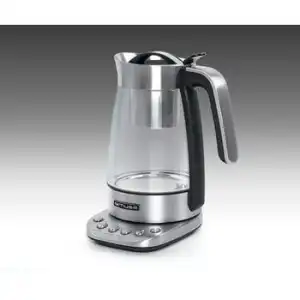 Muse Ms-320 T Inox / Tetera Con Carcasa De Cristal 1.2 Litros