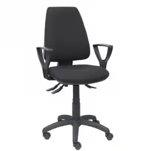 Piqueras y Crespo Elche S Bali Silla de Oficina Brazos Fijos Ruedas Nylon Negro