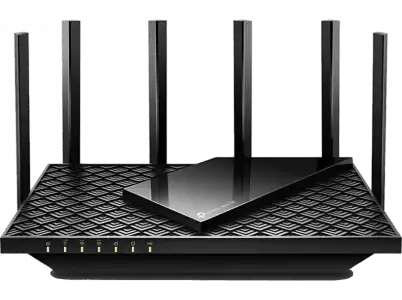 Router WiFi - TP-Link Archer AXE75, 5400 Mbps, MU-MIMO, 6 antenas, Compatible con Alexa, Negro