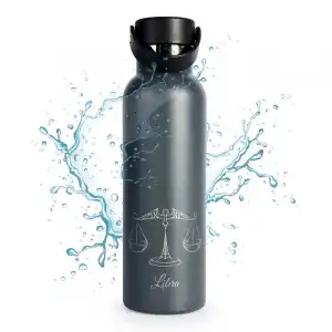 Runbott Zodiac Botella Térmica Sport De 0.6l Con Interior Cerámico Libra Antracita