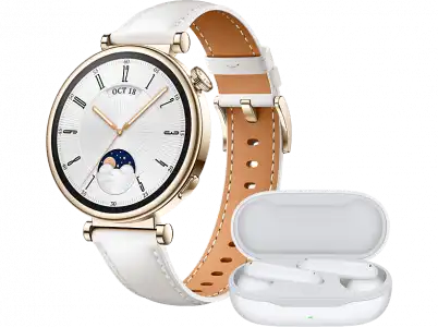 Smartwatch - Huawei Watch GT4, 41 mm, AMOLED, Hasta 7 días de autonomía, Blanco