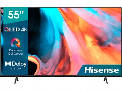 TV QLED 55"- Hisense 55E78HQ, 4K Smart TV, Dolby Vision & Atmos, HDR10, Game Mode, HDMI (eARC), negro