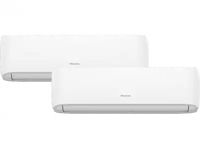 Aire acondicionado - Hisense 2AMW52CF912, Split 2x1, 2.236 fg/h + 2.752 fg/h, WiFi, Bomba de calor, Blanco