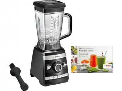 Batidora de vaso - Bosch MMBH6P6B, Potencia 1600W, Capacidad 2L, 6 programas, cuchillas