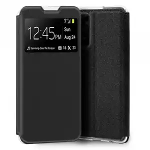 Cool Funda Flip Cover Liso Negro para Xiaomi Redmi Note 11 Pro/Note 11 Pro 5G