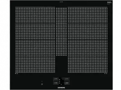 Encimera - Siemens EX675JYW1E iQ700, Eléctrica, Inducción, 5 zonas, Negro