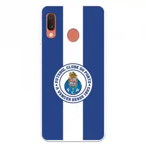 Funda Para Samsung Galaxy A20e Del Fútbol Club Oporto Escudo Rayas Azul Y Blanco - Licencia Oficial Fútbol Club Oporto