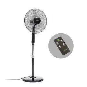 Innovagoods Airstreem Ventilador de Pie 45W con Mando a Distancia Negro