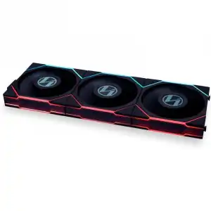 Lian-Li Triple Pack UNI FAN TL LCD Ventilador Suplementario 120mm Negro