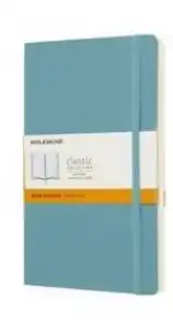 Libreta Moleskine Classic L Pautado Blanda Azul Arrecife