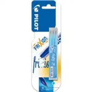 Pack de 3 recambios para bolígrafo Pilot Frixion Ball & Clicker azul claro