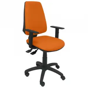 Piqueras y Crespo Elche S Bali Silla de Oficina Brazos Regulables Ruedas Nylon Naranja