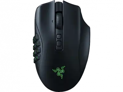 Ratón gaming - Razer Naga V2 Pro, Por cable, 30000 dpi, 22 controles programables, Negro