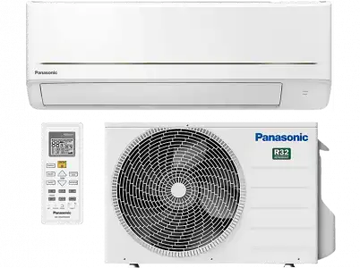 Aire acondicionado - Panasonic KIT-PZ35-WKE, Split 1x1, 2925 frig/h, 3300 kcal/h, Inverter, Bomba de calor, Blanco