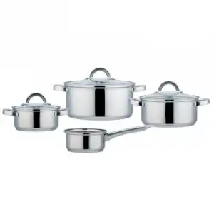 Bastilipo Suiza Batería de Cocina de 7 Piezas Acero Inoxidable