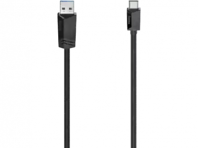 Cable USB - Hama 00200657, USB-A Plug a USB-C Plug, 3.2 Gen 2, 10 Gbit/s, 1.00 m, Negro