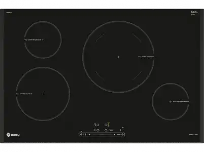 Encimera - Balay 3EB985LU, Inducción, Eléctrica, 4 zonas, 28 cm