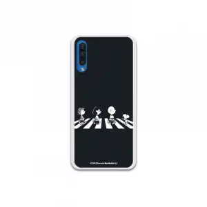 Funda Oficial de Peanuts Personajes Beatles Snoopy para Samsung Galaxy A50