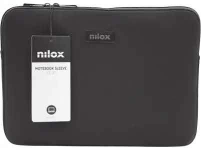 Funda portátil - Nilox NXF1301, Para de 13.3", Universal, Neopreno, Negro