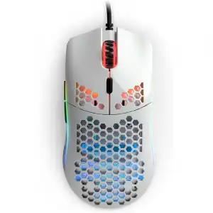 Glorious PC Gaming Race Model O Minus Ratón Gaming 3200 DPI Blanco Brillante
