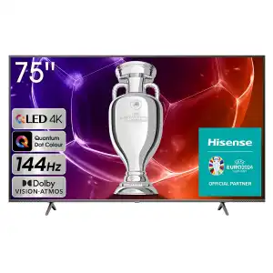 Hisense - TV QLED 189 cm (75') Hisense 75E7KQ PRO UHD 4K, Smart TV, Inteligencia Artificial (Reacondicionado grado A).