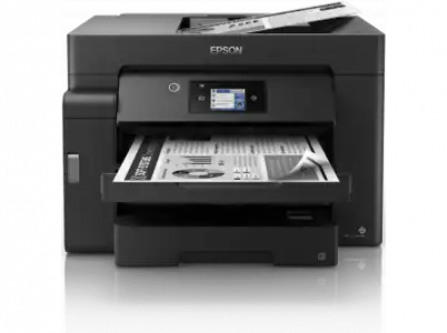 Impresora multifunción - Epson EcoTank ET-M16600, Monocromo, 4800 x 2400 DPI, 25 ipm, A4, A3, WiFi, Negro