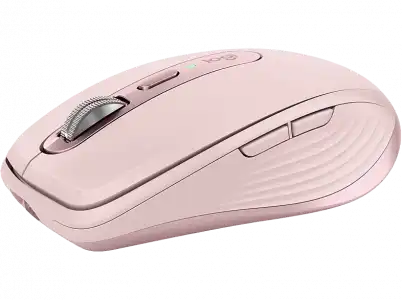 Ratón inalámbrico - Logitech MX Anywhere 3S, Inalámbrico, Bluetooth, 8000 ppp, Multiplataforma, Botones programables, Rosa