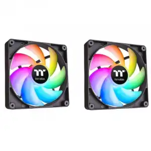 Thermaltake CT140 ARGB Sync PC Pack de 2 Ventiladores 140mm Negro
