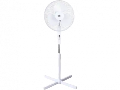 Ventilador de pie - OK OSF 404523, 45 W, 3 velocidades, aspas, Blanco