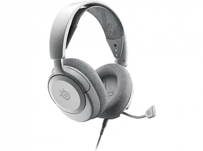 Auriculares gaming - SteelSeries Arctis Nova 1P White, Alámbrico, Multiplataforma, Audio espacial 360°, Blanco