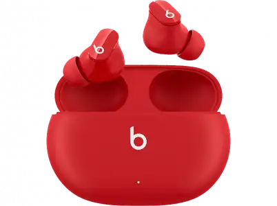 Auriculares True Wireless - Beats Studio Buds, De botón, Bluetooth, Cancelación ruido, Hasta 8 horas , Rojo