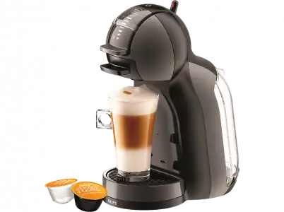 Cafetera de cápsulas - Nescafé Dolce Gusto Krups Mini Me KP1238AS, 1500 W, 15 Bar, 0.8 L, Calentamiento en 30 s, Selector cantidad bebida, Negro