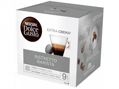 Cápsulas monodosis - Dolce Gusto Ristretto Barista, Pack de 16 cápsulas para tazas