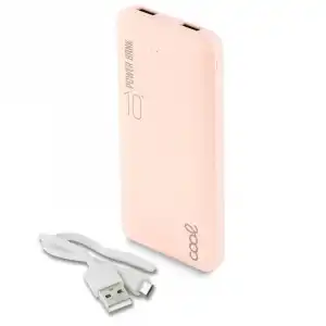 Cool Leather Powerbank 10000mAh 2xUSB Rosa