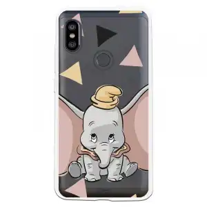 Funda Oficial Disney Dumbo Silueta Transparente Para Xiaomi Redmi Note 6